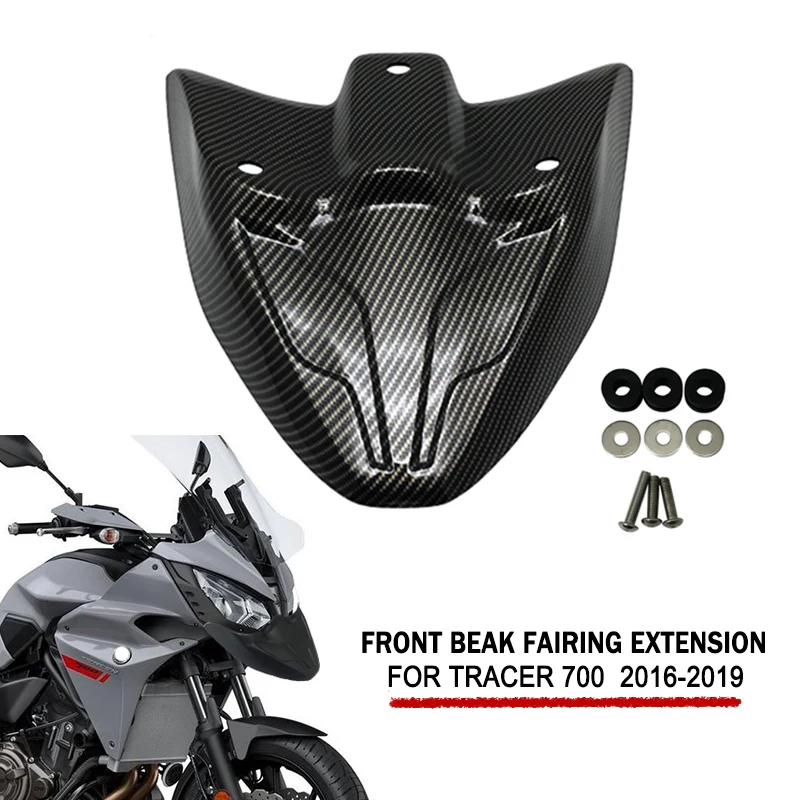 Motorcycle Front Wheel Fender Beak Nose Cone Extension Cover Fairing For Yamaha Tracer 700 GT Tracer700 2016-2019 2018