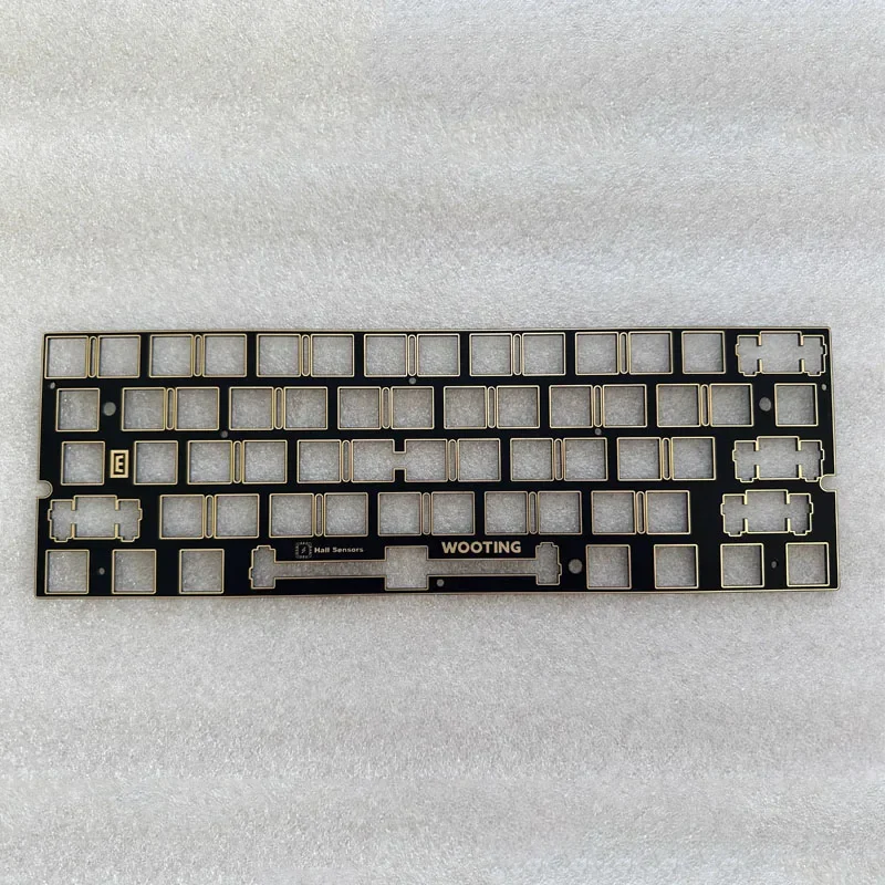

Wooting60 Keyboard Plate Ipxe Steel Plate Satellite Shaft Keyboard Accessories FR4 Slotted Positioning Plate Magnetic Axis Sound
