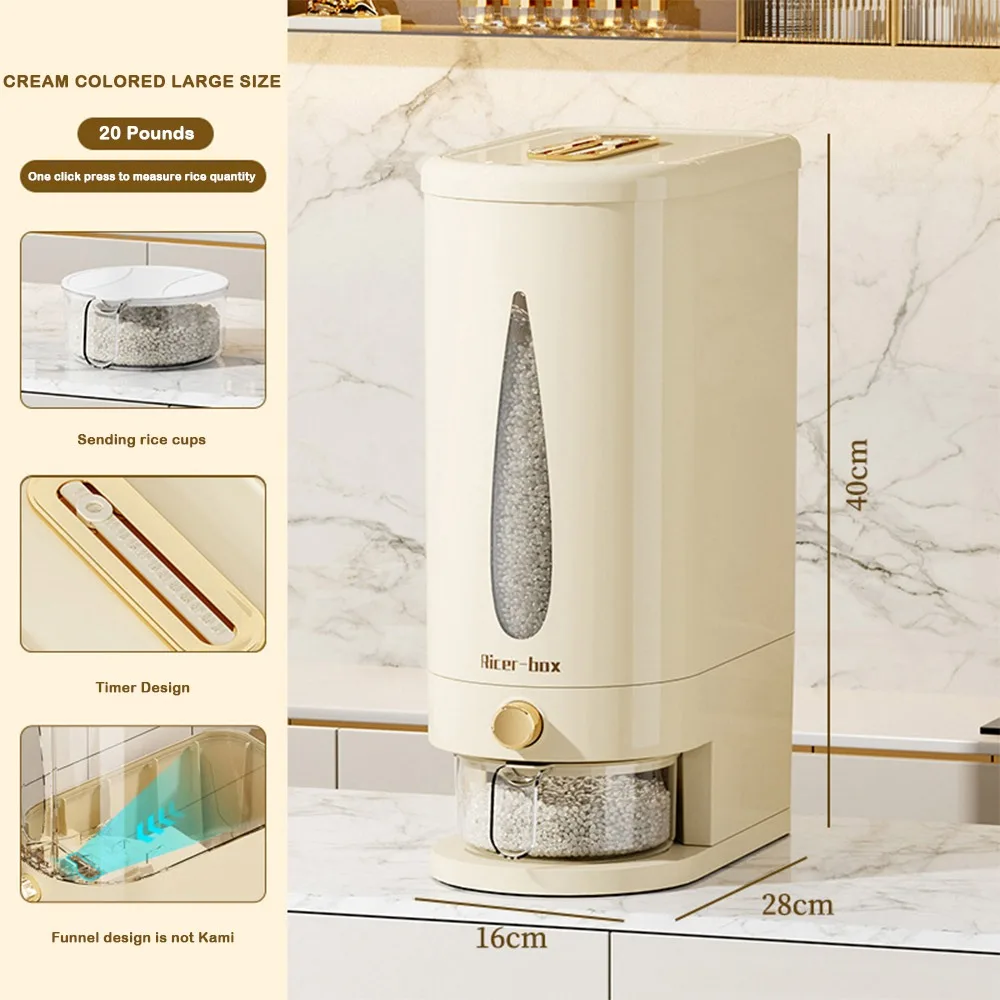 

Прочное ведро для риса 5/10 кг, влагостойкий герметичный контейнер для круп, универсальный контейнер для хранения насекомых, бытовой контейнер для хранения риса