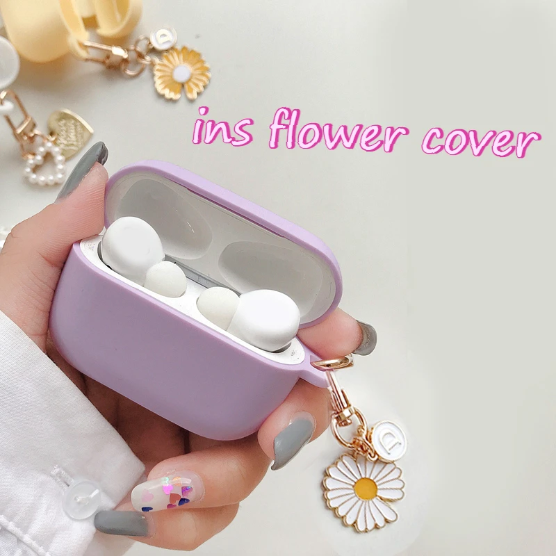 For Samsung Galaxy buds 3 / 3pro / buds2pro Case Fashion flower daisy / Cute Pendant Headphone Case for Galaxy buds 3pro Cove