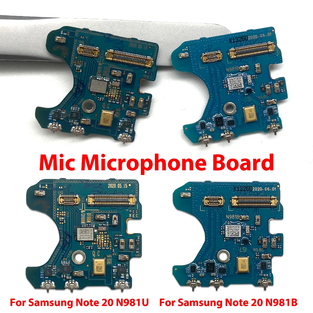 10Pcs/Lot Top Microphone Flex cable For Samsung Note 20 N981B N981U Ultra 5G N986B N986U