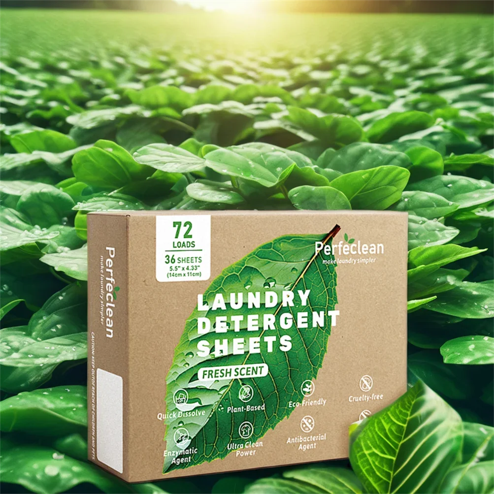 120pcs Portable Laundry Sheet Fruit Crystal Laundry Bubble Paper Cleaning Sheet Strong Decontamination Scent Lasting