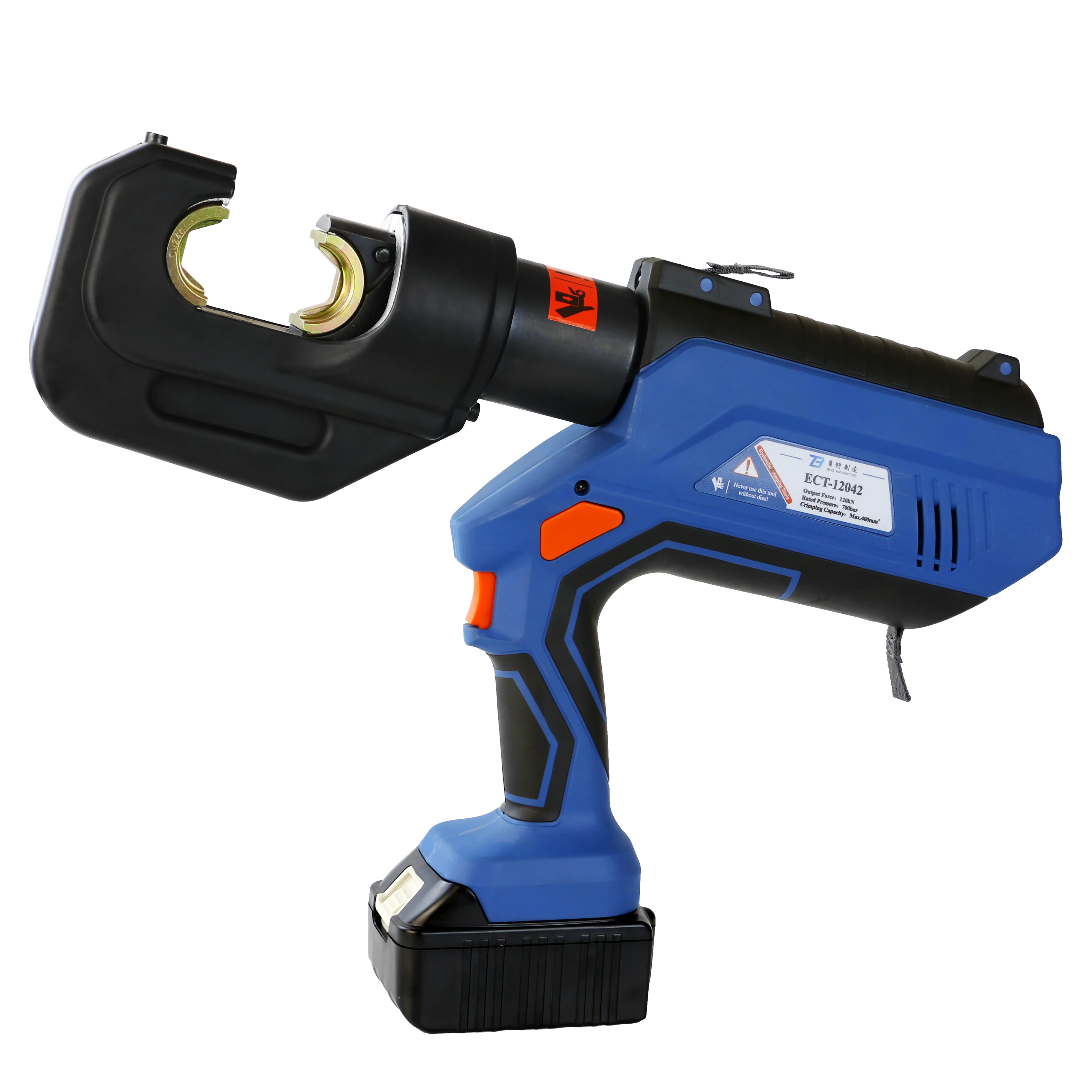 

ECT-12042 Intelligent Cable Crimper Cu 400mm2 Automatic Battery Powered Electric Hydraulic Crimping Tool