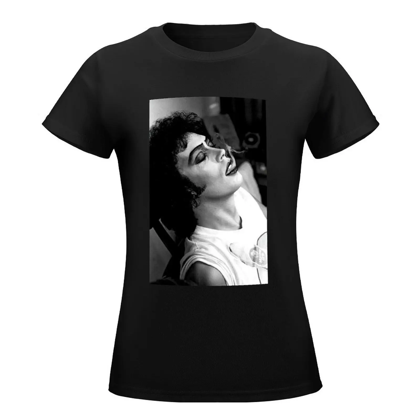 Tim Curry Smokes T-Shirt female summer clothes t-shirt dress for Women graphic