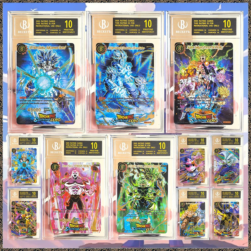 Anime Dragon Ball DIY ACG Battle Game Goku Vegetto Frieza Jiren Broly Majin Buu Piccolo Cell Collectible Cards Birthday Toy Gift
