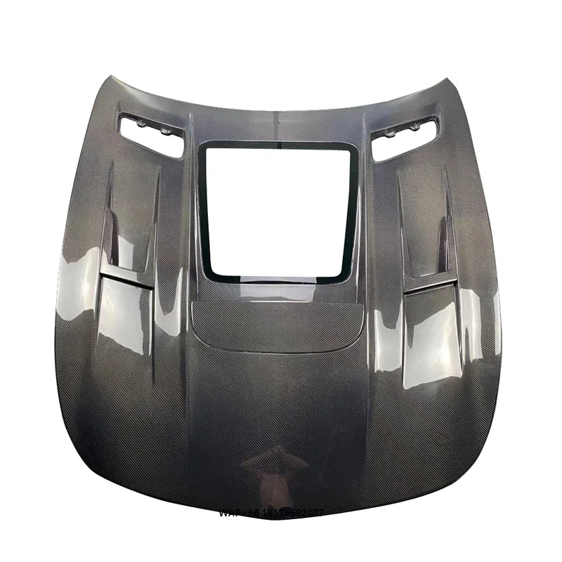 For GT GTS GTC GTR IMP Style Carbon Fiber Transparent Hood 2015-2019