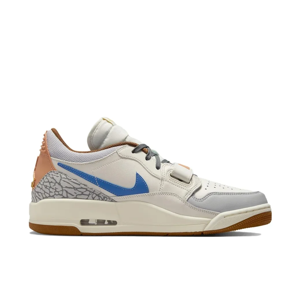 Nike New AIR JORDAN LEGACY 312 low Man sneakers autumn Lightweight Cushioning Basketball Shoes Casual and comfortable Grey&Blue