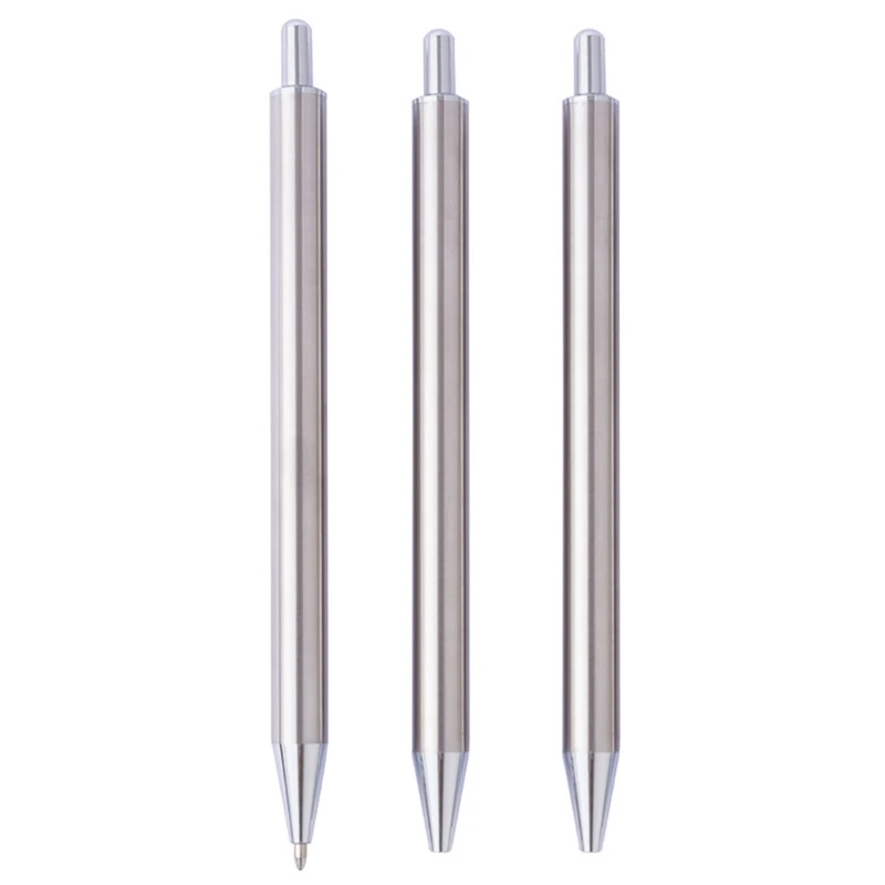 6Pieces Retractable Metal Ballpoint Pen Signing Pen Office Pen Business Gift Pen Guest Sign In Pen for Hotel