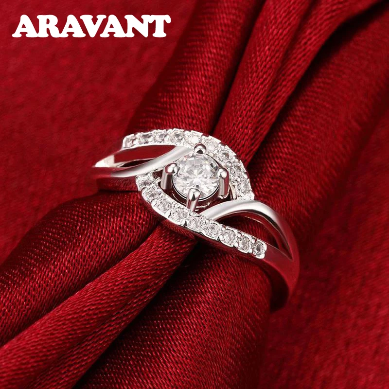 

925 Silver AAAAA Zircon Rings For Women Wedding Jewelry