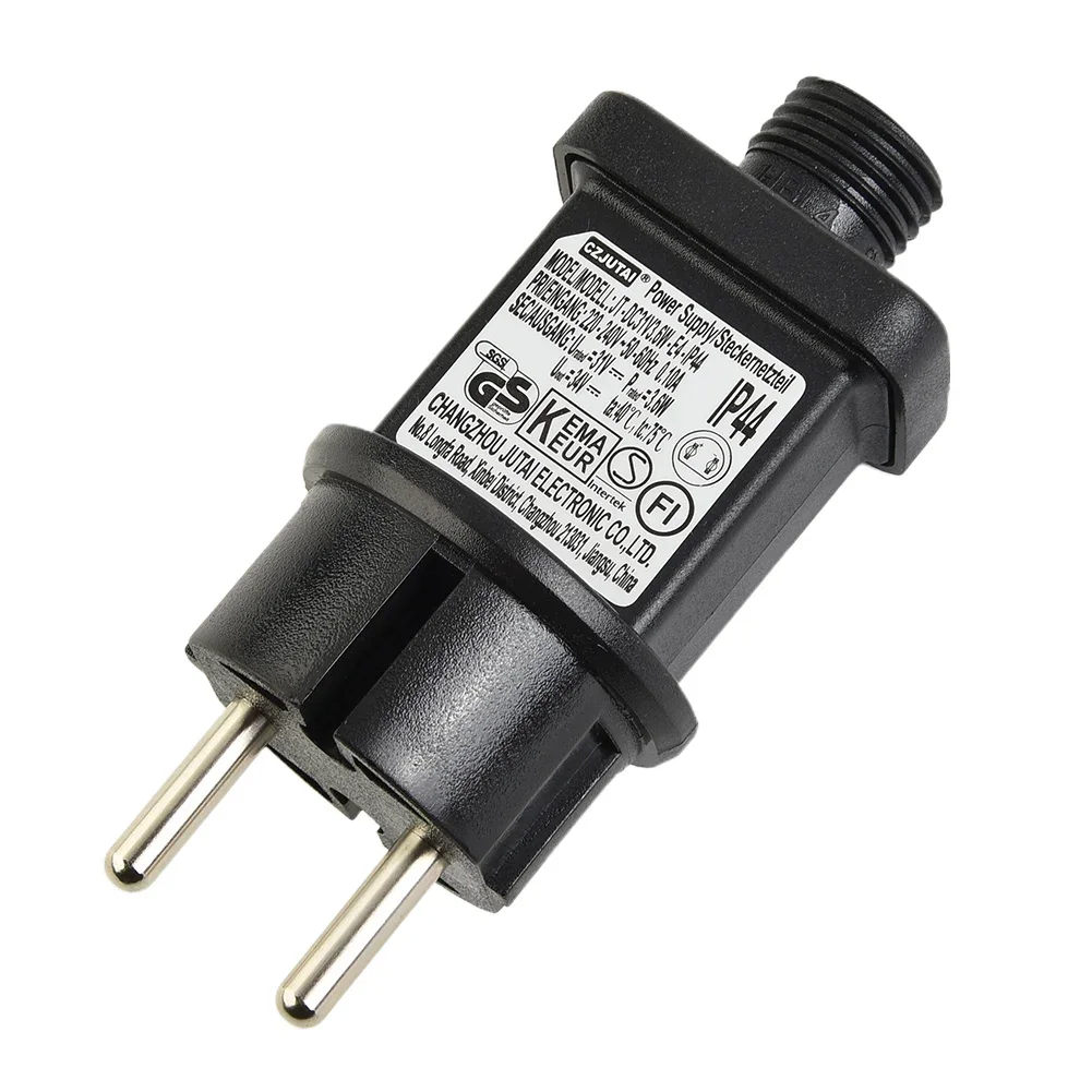 1x Power Adapter LED Fairy Light Transformer Driver IP44 31V Max 3.6W European Plug Adapter For Low Voltage String Projector