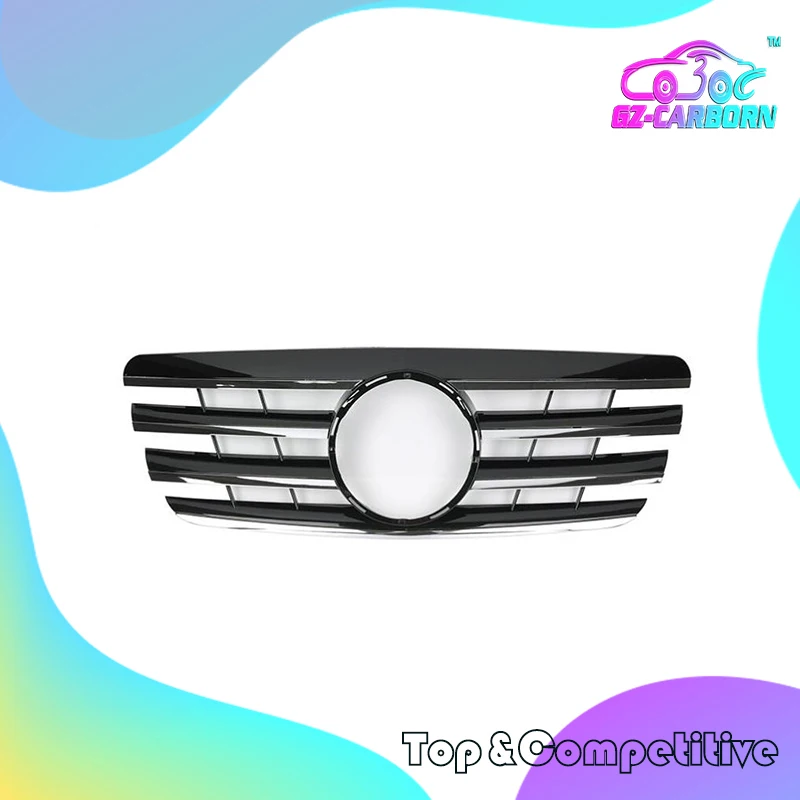 

2000-2002 For Mercedes Benz E-Class W210 Grill CL Style Flat /All Black/Silver/Chrome Front Racing Grille