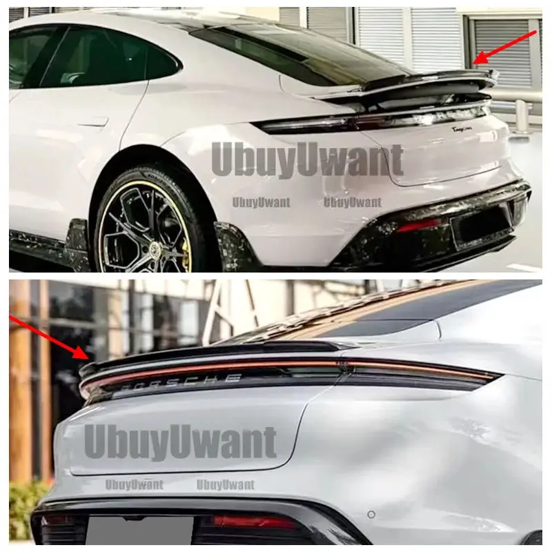 

Для Porsche Taycan/Turbo S FD настоящий спойлер из углеродного волокна на заднее крыло багажника 2019 2020 2021 2022 2023+