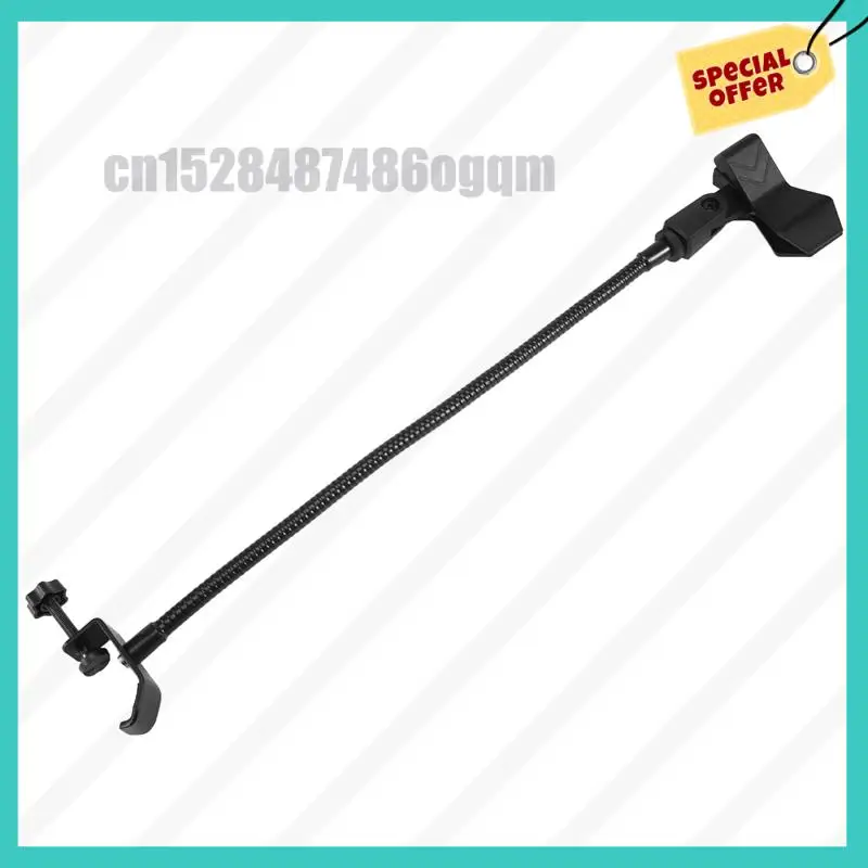 -ABJZ Supporto per microfono flessibile a collo di cigno con morsetto da scrivania per studio di trasmissione radiofonica, attrezzatura per trasmissione in diretta