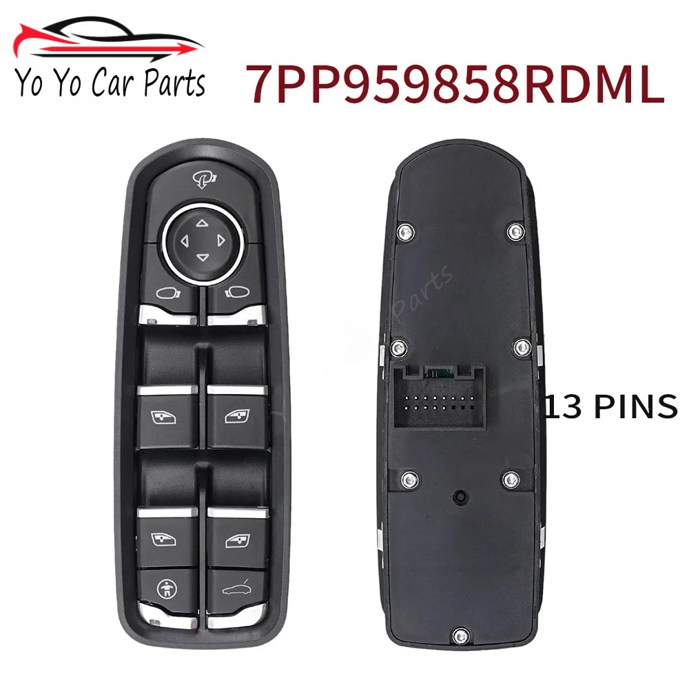 Power Window Switch For Porsche Panamera 970 Cayenne 92A Macan 95B 718  918 Spyder 7PP959858A 7PP959855BDML 7PP959858AF