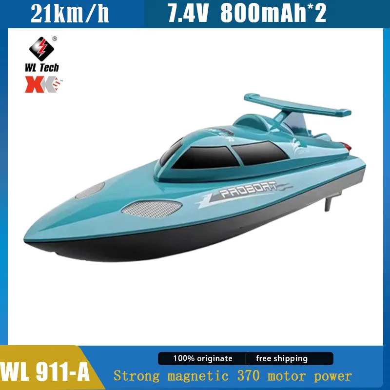 Nuevo Wltoys Rc Wl 911-A 2,4g Rc barco velocidad 21 km/H 370 Motor simular la forma de lancha rápida para piscinas y juguetes de lago regalo para niños