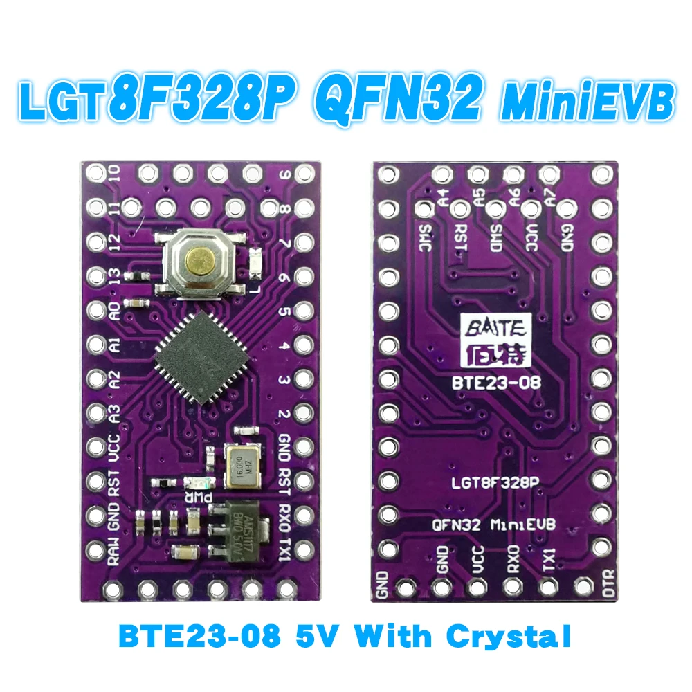 LGT8F328P LQFP32 MiniEVB Replaces Pro Mini ATMEGA328P Fully Compatible Good Quality All Tested [Factory]