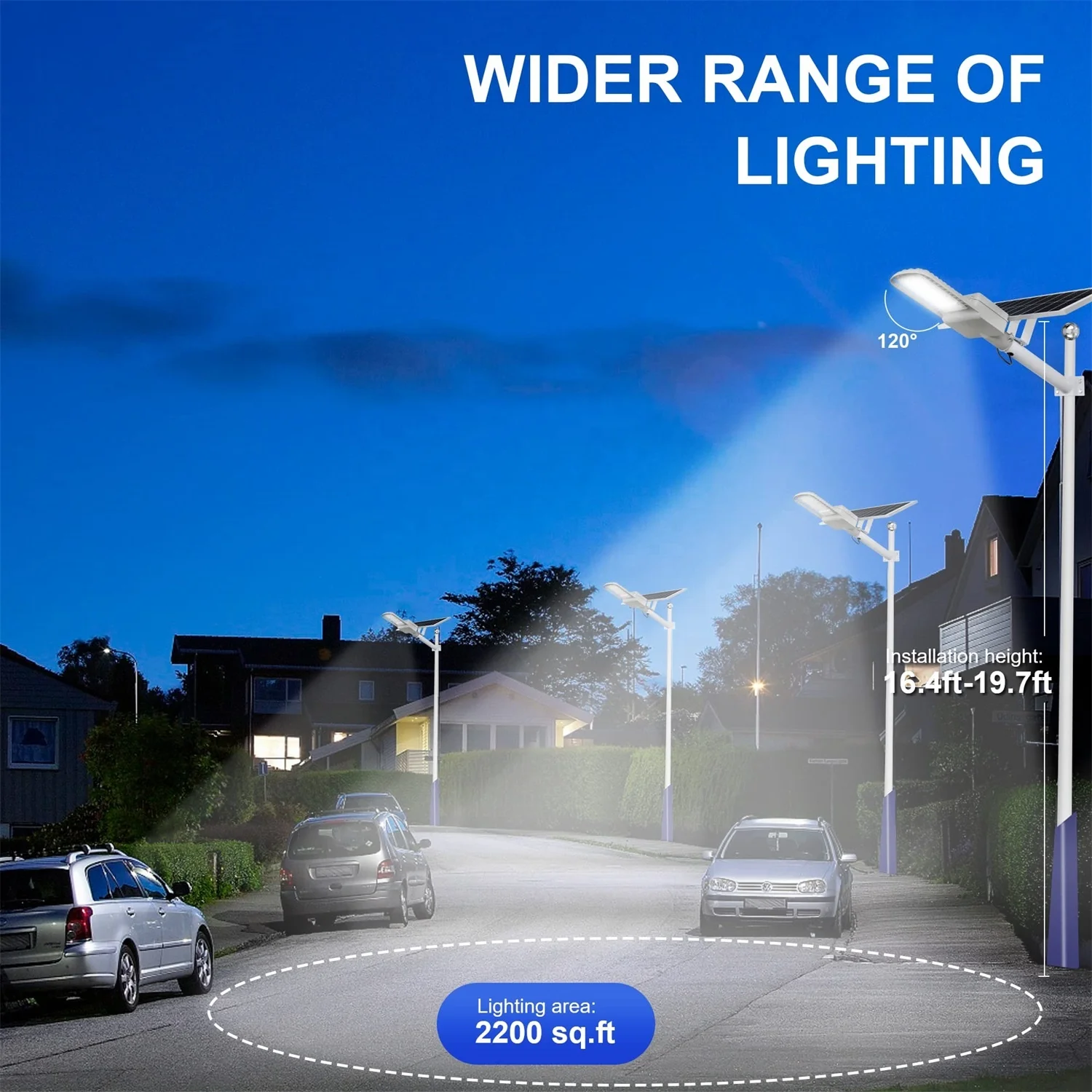 1000W Remote Control LED Solar Street Light Dusk to Dawn Solar Parking Lot Lights IP65 Waterproof Outdoor Solar Flood Light