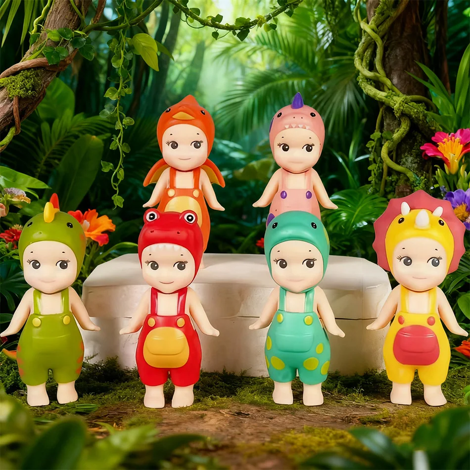 新恐竜エンジェルブラインドボックスシリーズコンピュータ携帯電話装飾オーナメントかわいいミニフィギュアアニメモデル