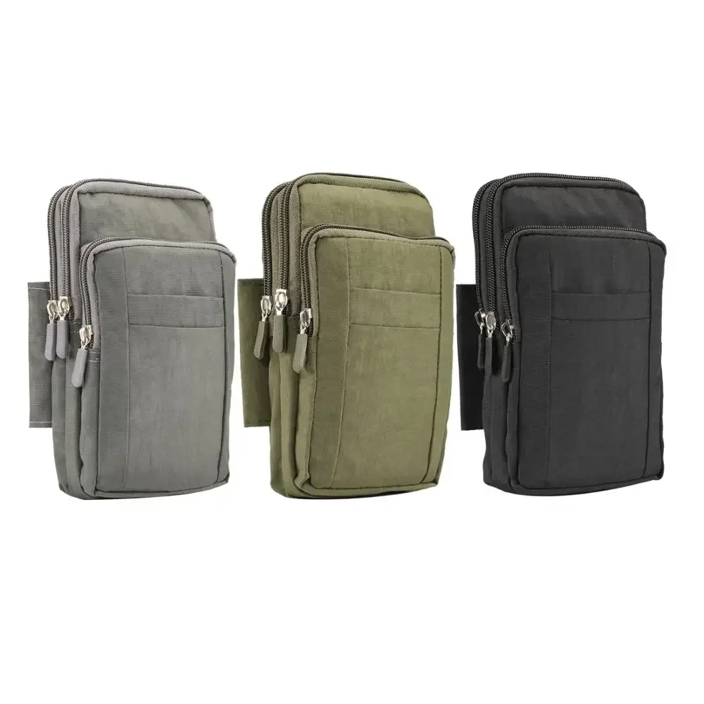 

Nylon Cloth Waist Belt Clip Phone Pouch Case For iPhone Samsung Galaxy Xiaomi Redmi Huawei OnePlus OPPO Motorola Bag