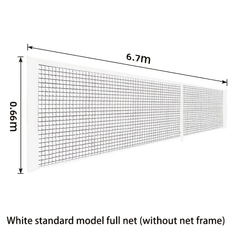 Portable Pickleball Net System 6.7m Standard Competition Size with Polyester Net And Storage Bag for Outdoor Training