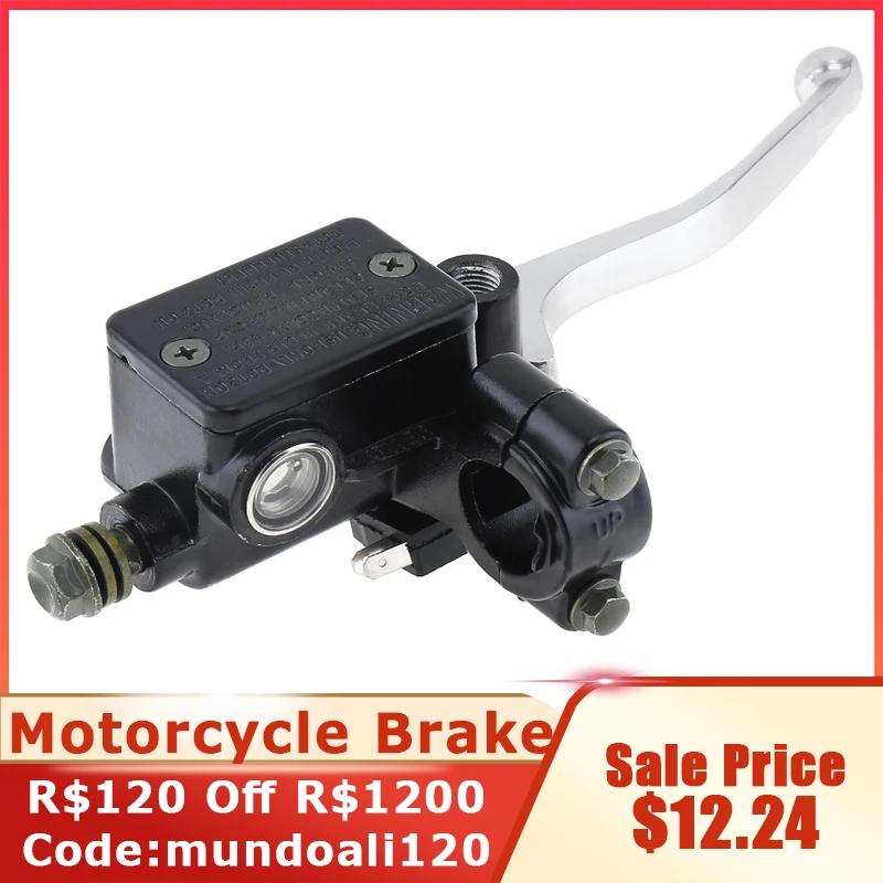 22MM M8/M10 Motocyklowy Górny Przedni Hamulec Sprzęgło Pompa Hamulcowa CNC Pompa Sprzęgła Zbiornik Pompa Dźwignia Lewa Prawa Pasuje do Honda