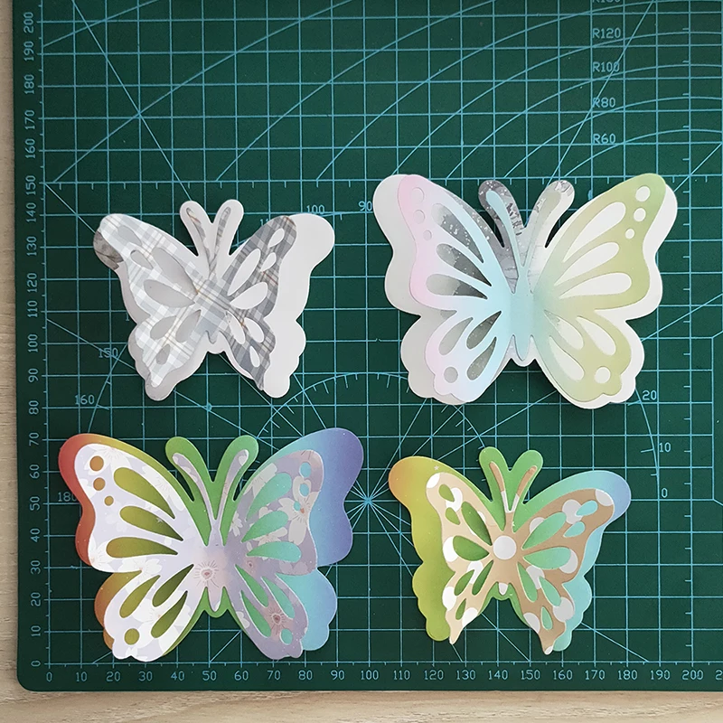 New 2 Pcs Three-dimensional Butterfly metal cutting die mould scrapbook decoration embossed photo album decoration card making