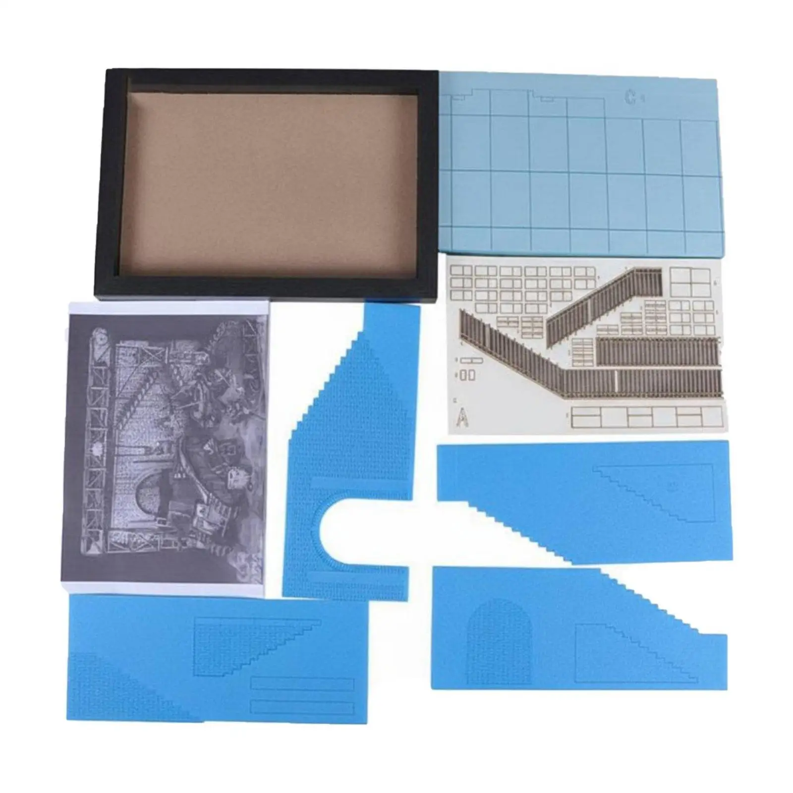 1:35 Scale Factory dioramas Disassembled 1:35 Scale Building Kit Realistic Details Workshop Scene Display Base for Hobbyists
