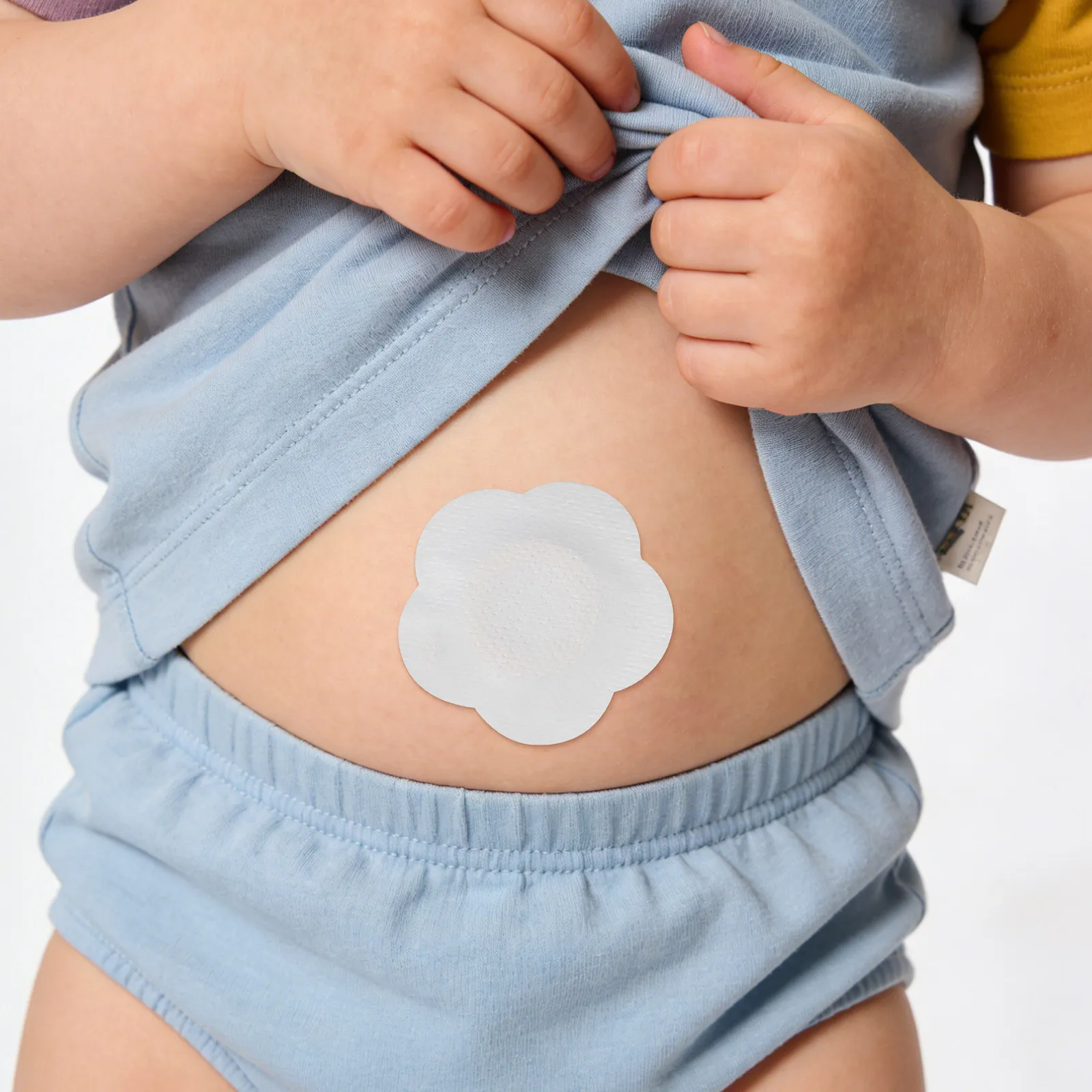 

200Pcs Baby Navel Sticker Breathable Skin-Friendly Hollow Belly Button Patch for Umbilical Cord Protection Fast Healing