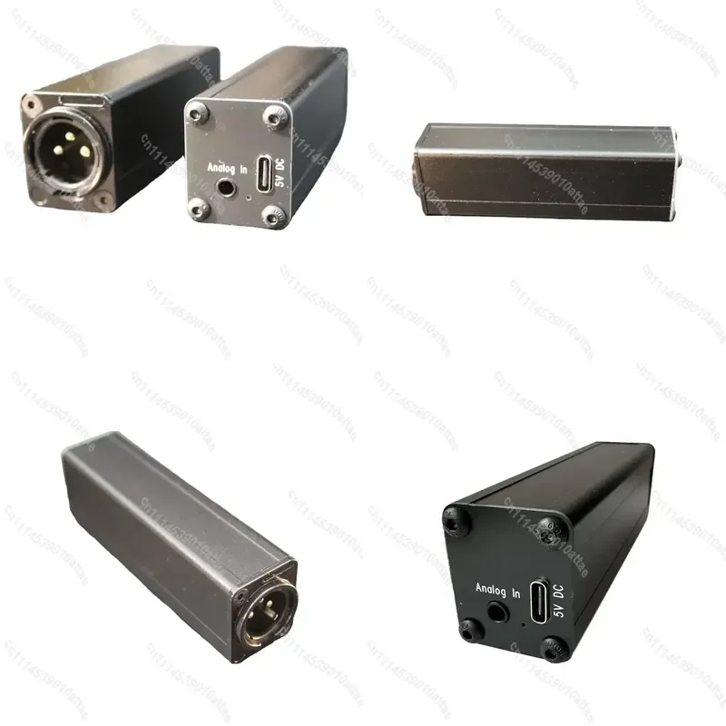 24bit 48kHz AES Digital to 3.5mm Analog Converter ADC Analog Input to AES Digital Output Audio Interface