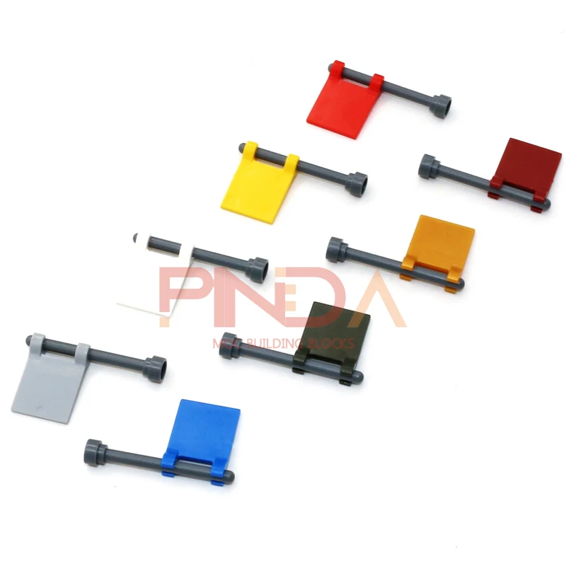 MOC 20개 2335 플래그 2x2 정사각형 블록 2x2 정사각형 쌓기 교체 가능한 블록