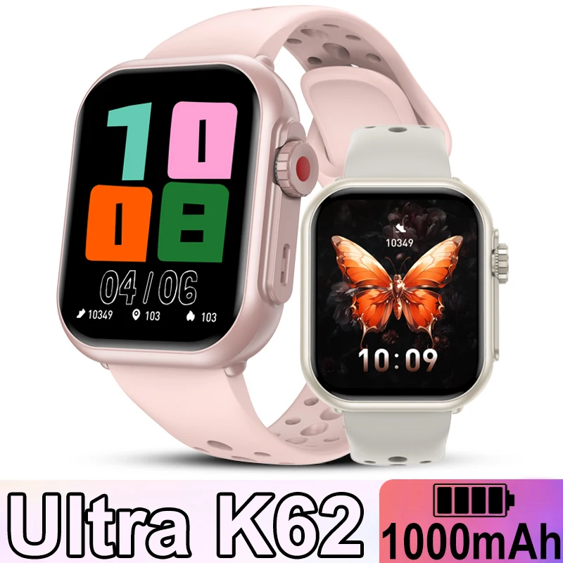 

Для IOS Android Ultra 2 SE мужские умные часы для женщин отслеживание здоровья 1000 мАч аккумулятор Bluetooth вызов спортивные водонепроницаемые умные часы 2025