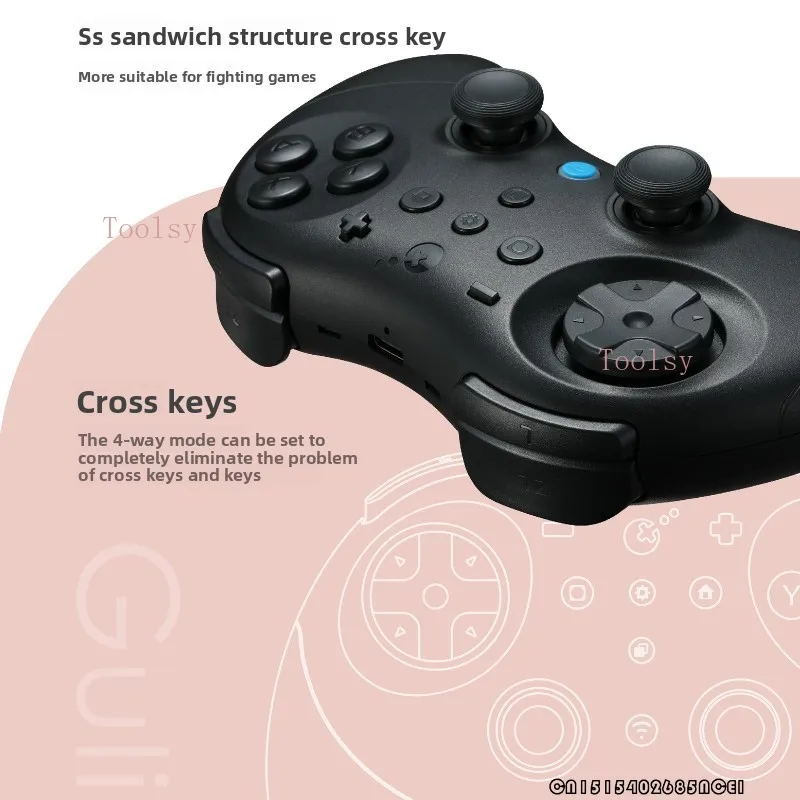 وحدة تحكم الألعاب اللاسلكية GuliKit NS59 Elves 2 Pro مع عصا التحكم في القاعة لنينتندو سويتش / أندرويد / الكمبيوتر / IOS