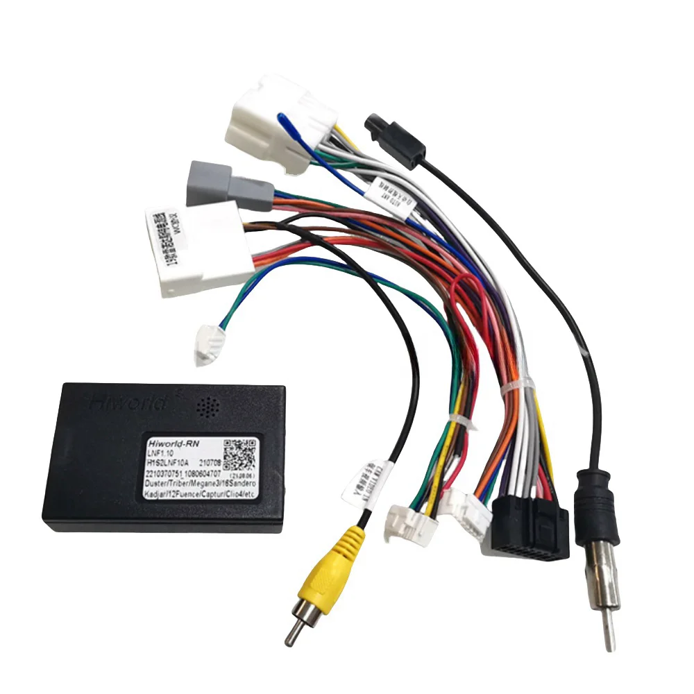 Hiworld Canbus box Adaptor For Renault Captur Dacia Sandero Duster Logan Clio Kangoo Android Radio 16 Pin Wiring Harness Cable image 3
