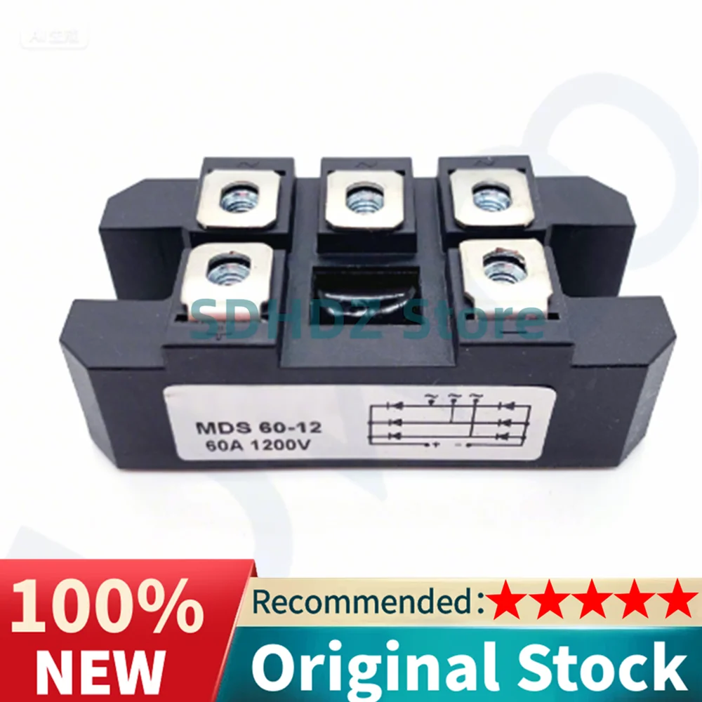 

MDS 150Amp 1600V Three phase rectifier bridge MDS150A1600V 12V 24V 36V 48V 220V 480V 600V AC-DC high-power module