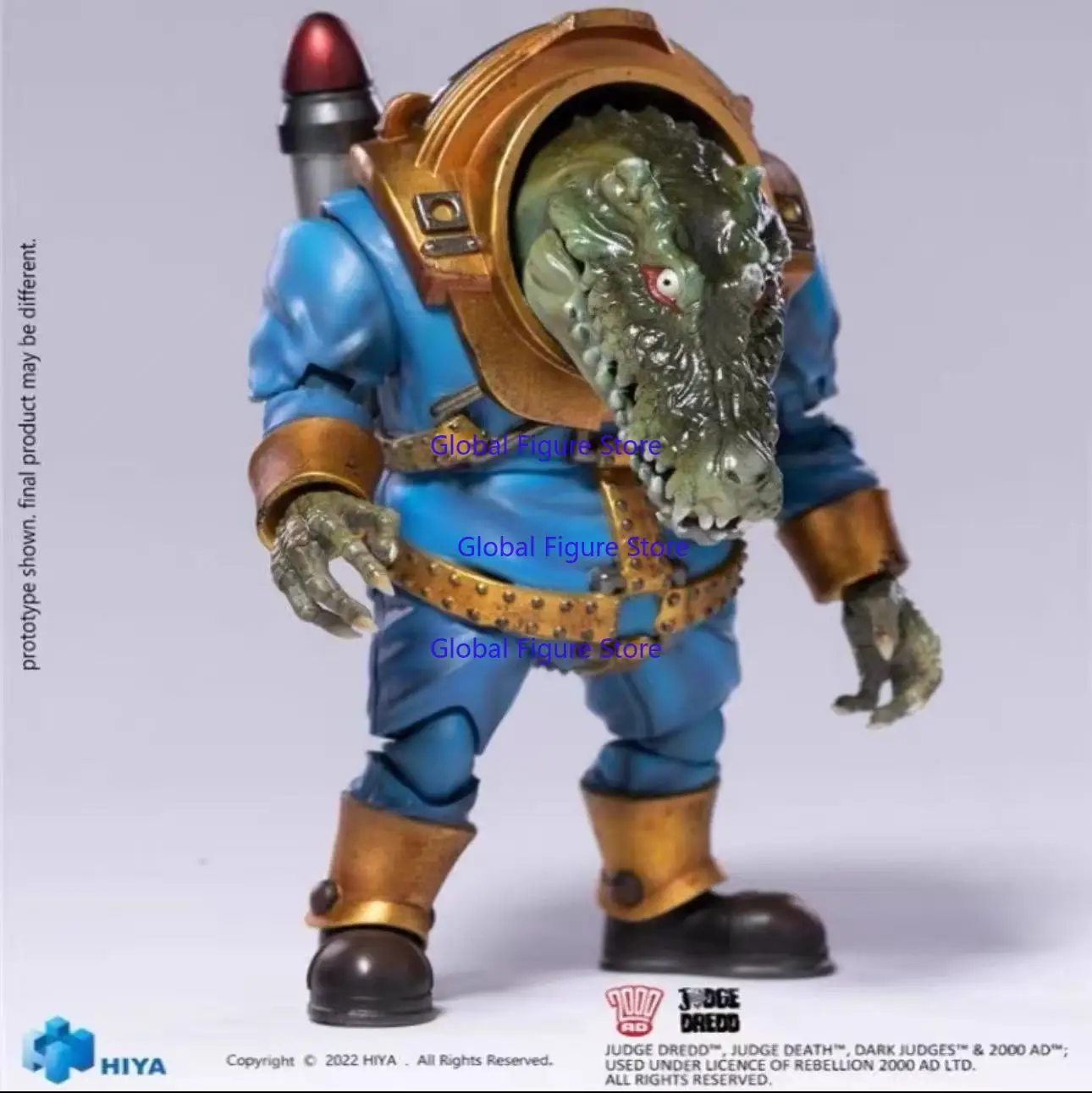HIYA 1/18 Judge Dredd Mercenary Craig Articulated Figure
