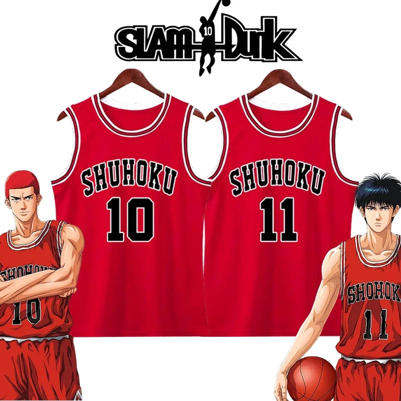 Slam dunk cosplay Jersey Sakura AGI Hanamichi Kaede Rukawa cosplay costume jersey vest basketball uniform Halloween costumes js1