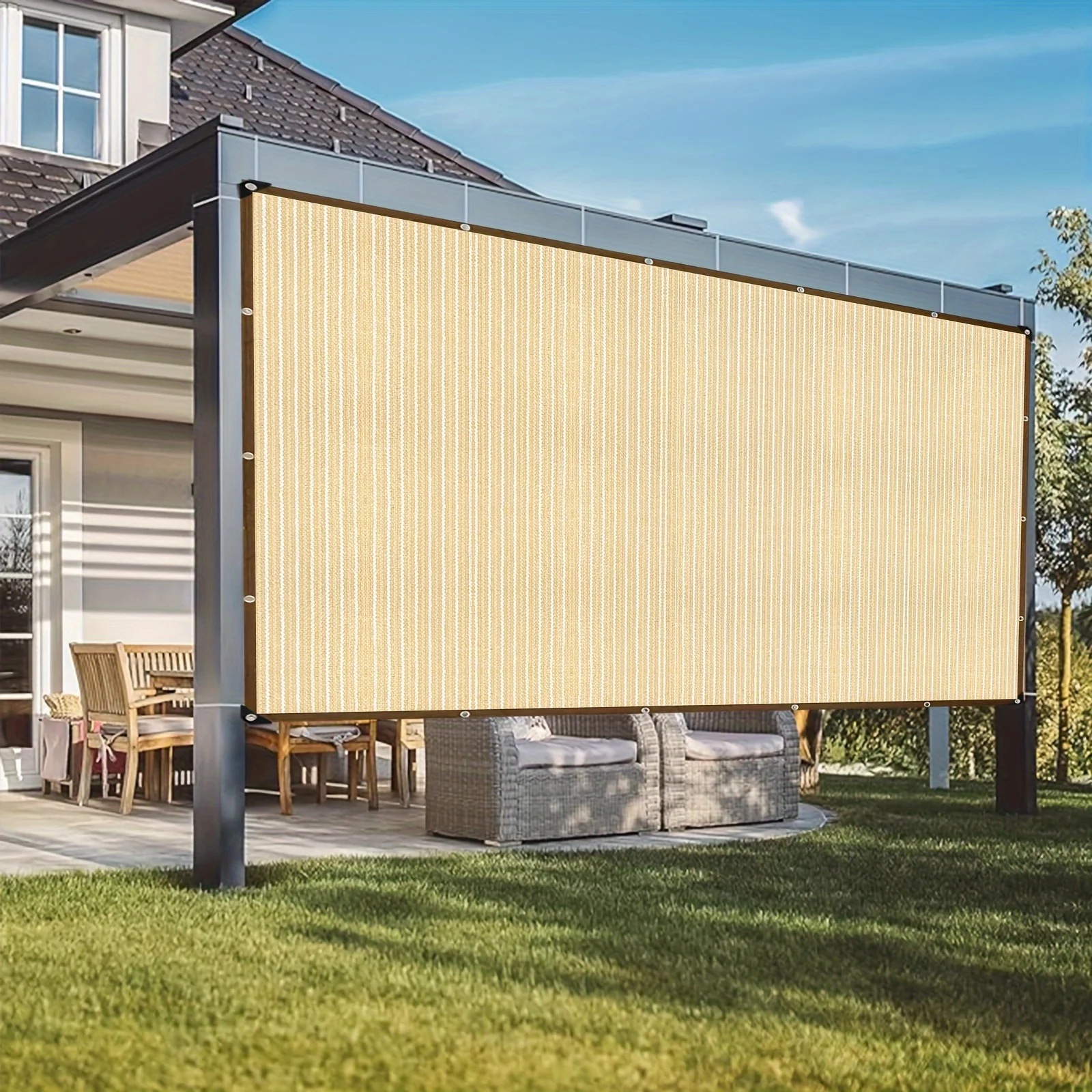 

Universal Outdoor Sunshade Net This Is a Universal Outdoor Sunshade Solution, Suitable for Various Scenarios Such as Courtyards.