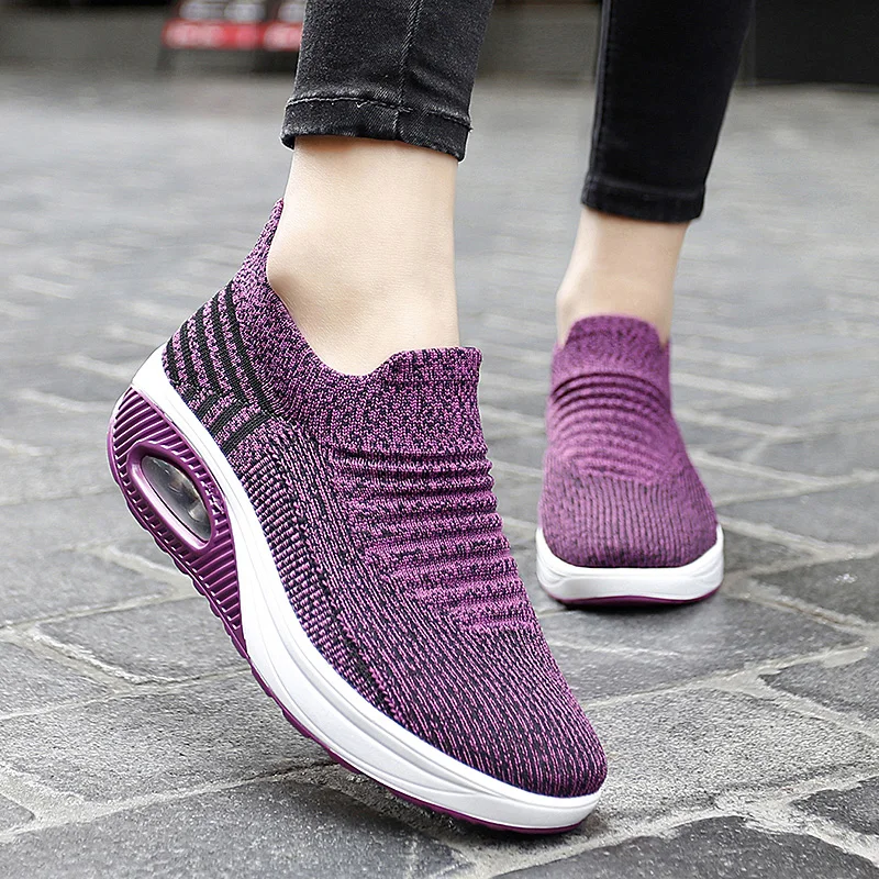 Trampki damskie buty do chodzenia Outdoor Casual sportowe obuwie oddychająca platforma do butów tenisowych poduszka powietrzna Zapatillas Aire Mujer