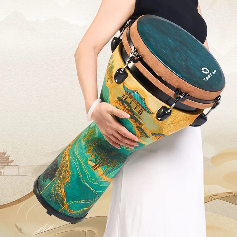 

12-дюймовый барабан джембе для начинающих, африканские барабаны, портативные, с регулируемой настройкой, профессиональные музыкальные инструменты