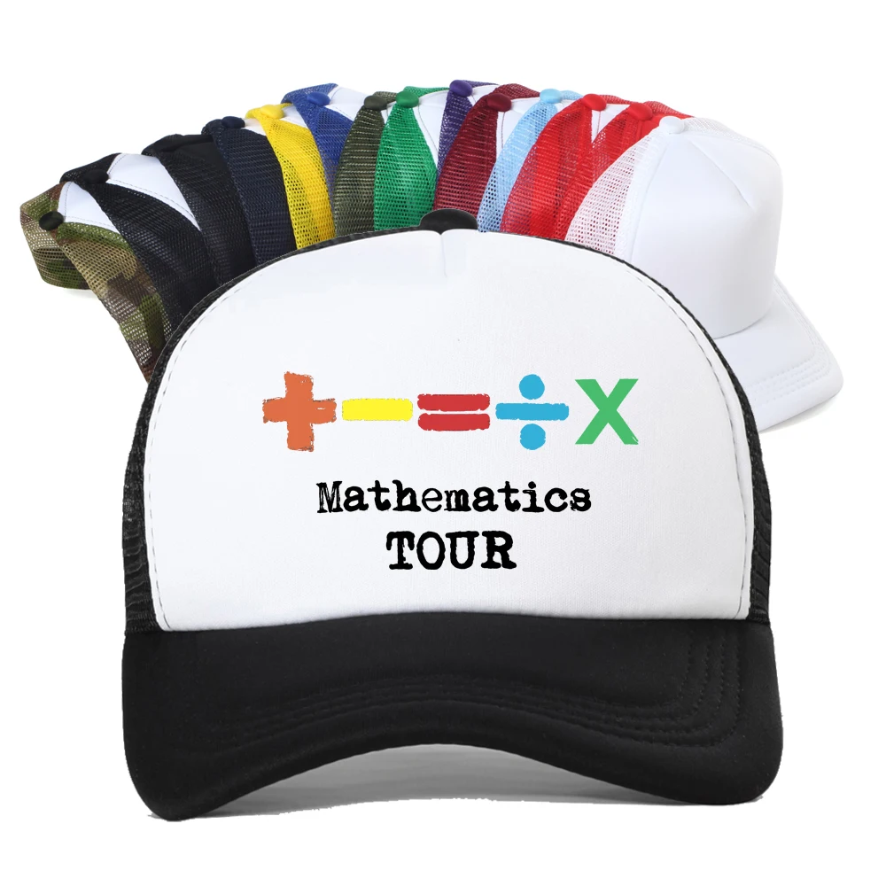 The Mathematics Tour Ed Sheeran Beach Vintage Baseball Cap Unisex Summer Breathable Snapback Mesh Trucker Hat