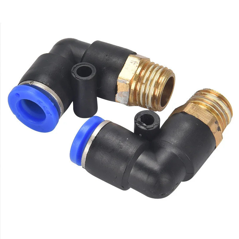 PL6-01 PL8-02 PL10-03 Air Tube Elbow Connector One Touch Quick Plug Pneumatic Fitting For Automation Cylinder Air Line