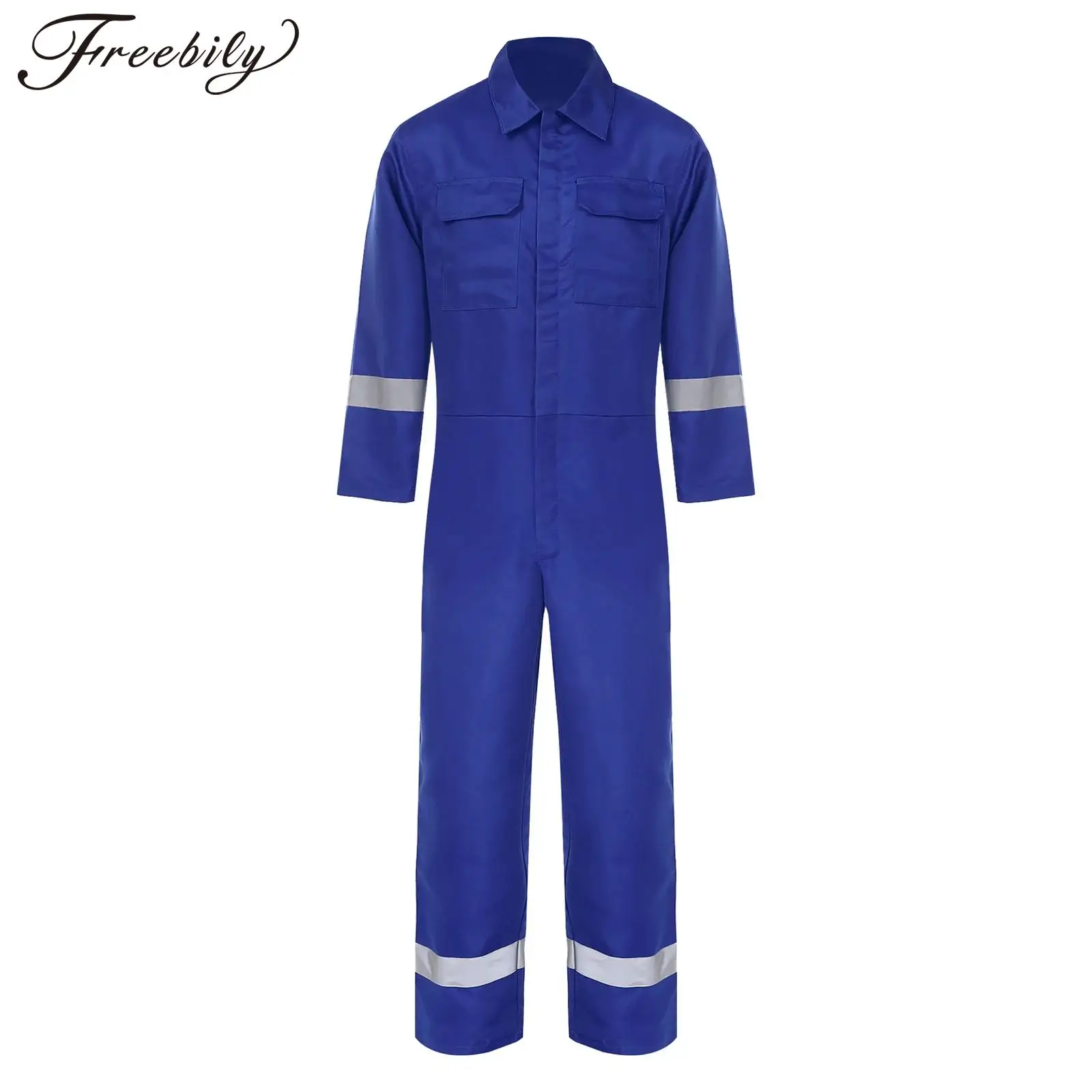 

Mens Work Overall Uniform Reflective Working Coveralls Jumpsuits Welding Suit Car Repair Workshop Mechanic Work Clothes