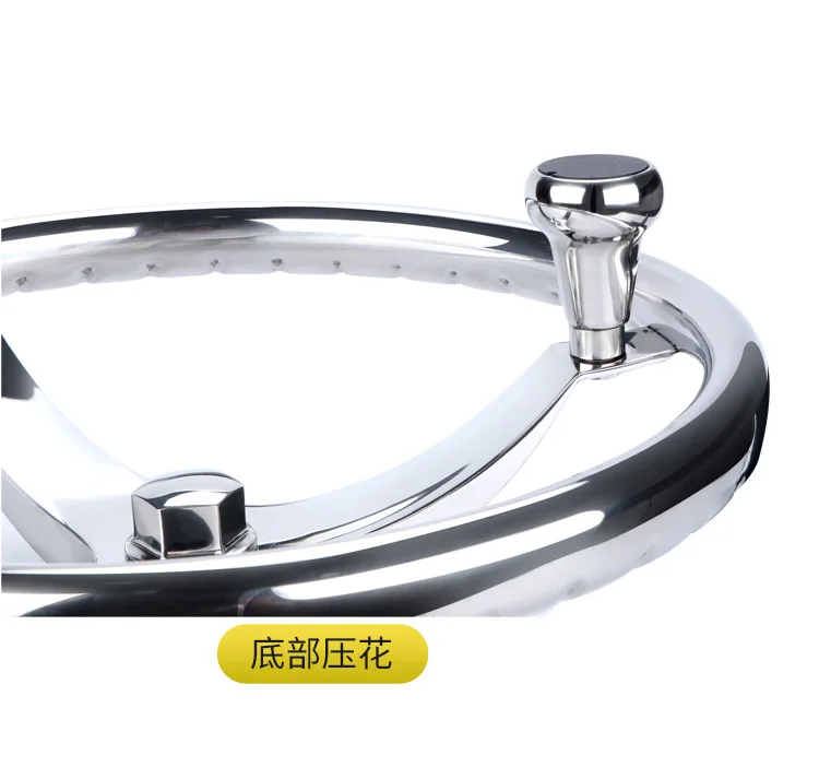 Stainless Steel Boat Steering Wheel, 3 Spoke, 13-1/2 \