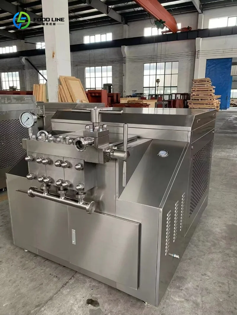 Customized Industrial High Pressure Milk Homogenizer Machine for Dairy and Juice Production Line
