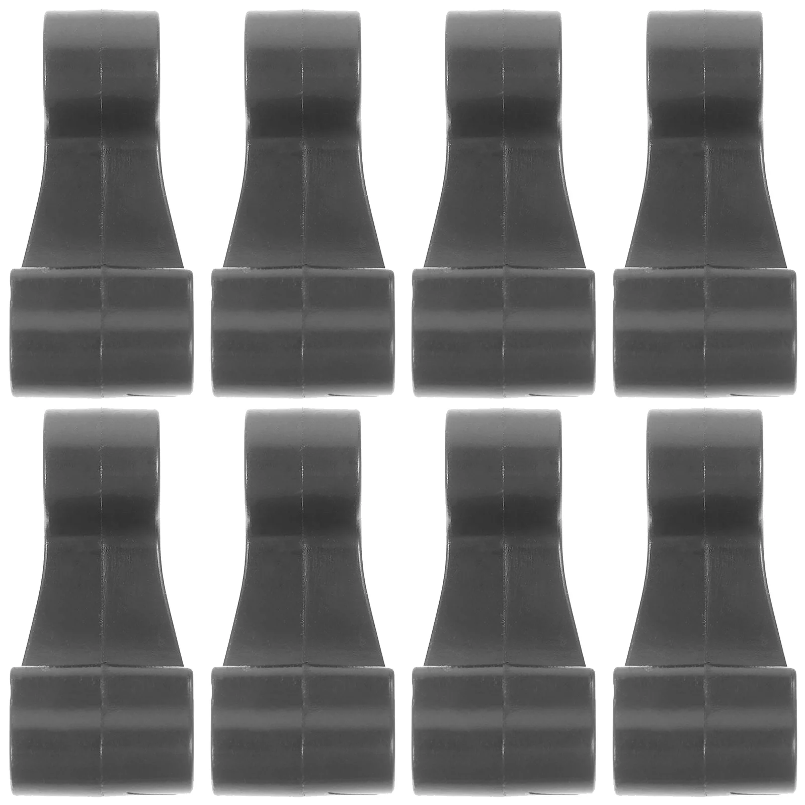 

8Pcs Sturdy Kayak Hooks J Shaped Plastic Bungee Clips for Canoe Kayak Deck Storage Outdoor Boating Gear