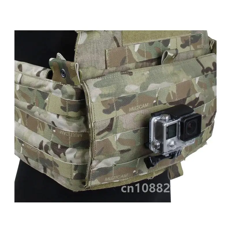 Tactical Vest CNC Plane Base for Xiaomi YI Molle Connection Mount for GoPro Hero11 10 9 8 7 6 5 Sports Action Camera Accessories