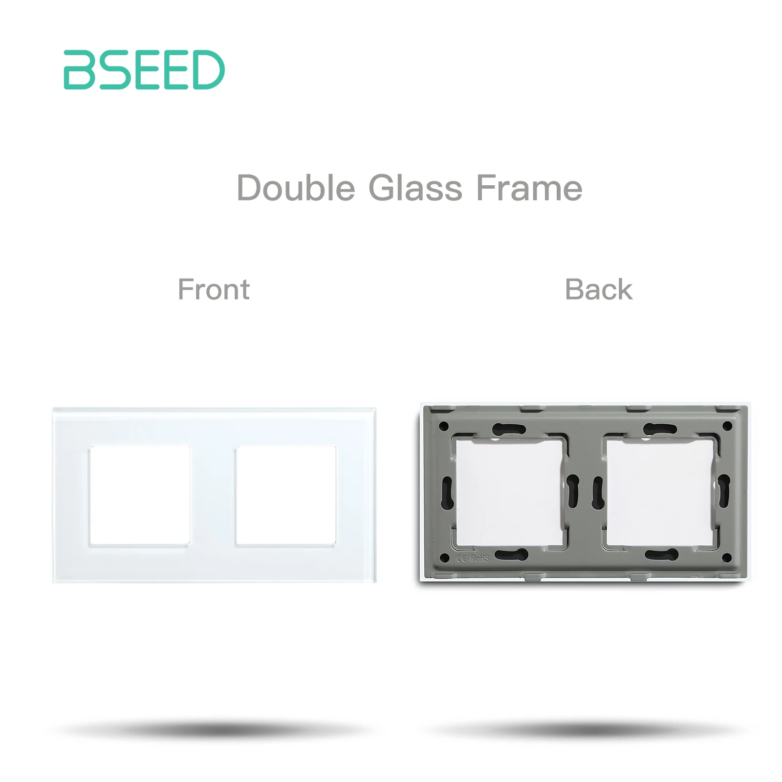 BSEED Zigbee Touch Schalter Funktion Teil Glas Panel Nur Smart Dimmer Vorhang Schalter DIY Teil Zigbee Buchse Teile Mit Neutral