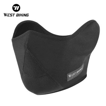 WEST BIKING 스키 사이클링 마스크, 방한 하이킹, 얼음 낚시 스카프, 플리스 이어 머프, 통기성 따뜻한 마스크, 열 스포츠 기어