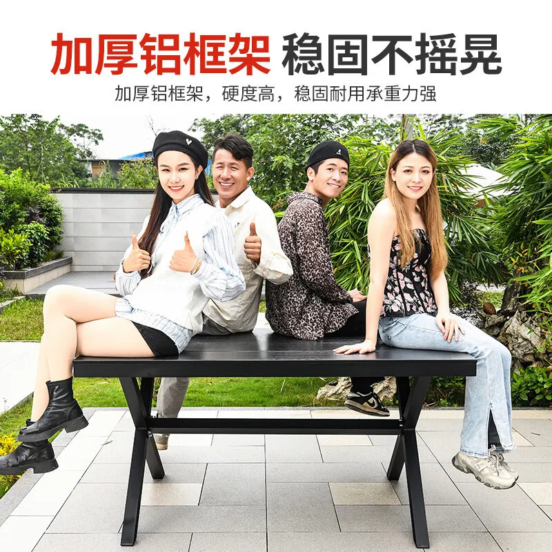 Outdoor Villa Rattan Stuhl Terrasse Garten Tee Rebe