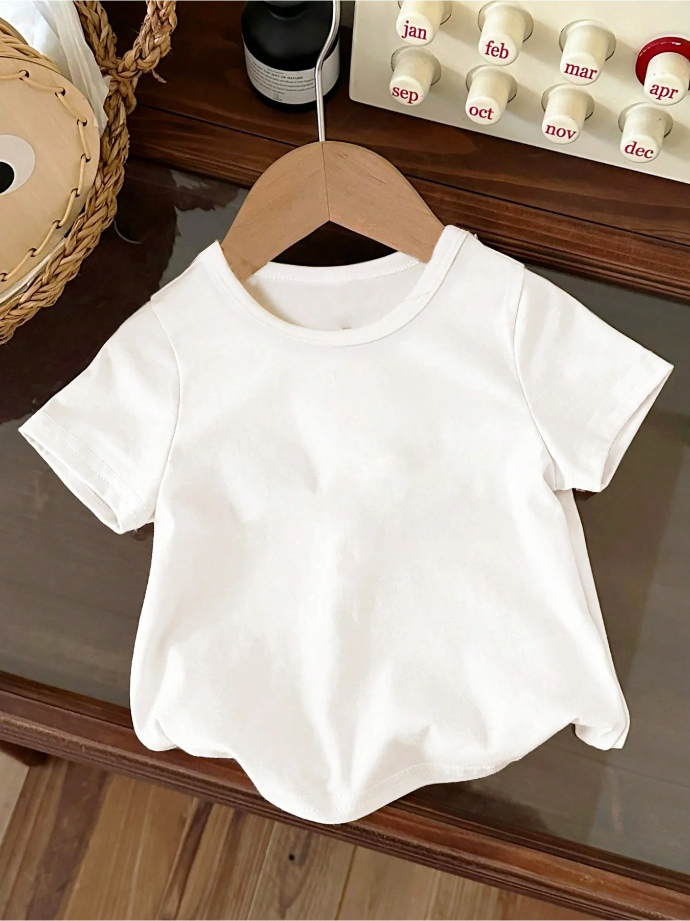 2026 casual and comfortable children's clothing niche design sense coconut tree sun print T-shirt children's loose and versatile